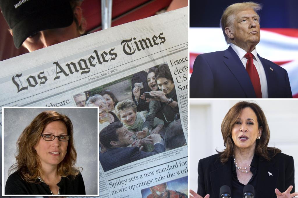 Los Angeles Times editorial chief resigns after billionaire owner Patrick Soon-Shiong pulls Harris endorsement